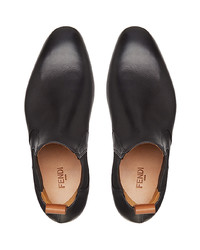 Мужские черные кожаные ботинки челси от Fendi