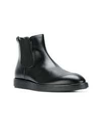 Мужские черные кожаные ботинки челси от Prada