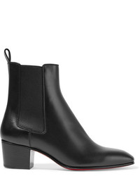 Женские черные кожаные ботинки челси от Christian Louboutin