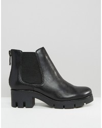 Женские черные кожаные ботинки челси от Aldo