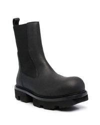 Мужские черные кожаные ботинки челси от Rick Owens