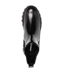 Мужские черные кожаные ботинки челси от DSQUARED2