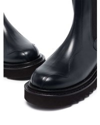 Мужские черные кожаные ботинки челси от Toga