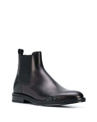 Мужские черные кожаные ботинки челси от Versace