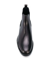 Мужские черные кожаные ботинки челси от Versace