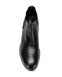 Мужские черные кожаные ботинки челси от Leqarant