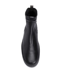 Мужские черные кожаные ботинки челси от Hogan