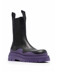 Мужские черные кожаные ботинки челси от Bottega Veneta