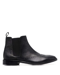 Мужские черные кожаные ботинки челси от Corneliani