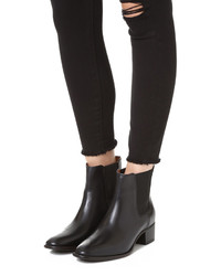 Женские черные кожаные ботинки челси от Frye