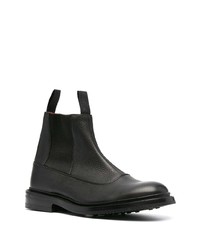Мужские черные кожаные ботинки челси от Tricker's