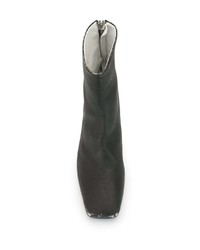 Мужские черные кожаные ботинки челси от MM6 MAISON MARGIELA