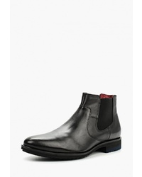 Мужские черные кожаные ботинки челси от Domeno