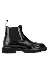 Женские черные кожаные ботинки челси от Doucal's