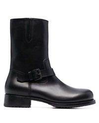 Мужские черные кожаные ботинки челси от DSQUARED2