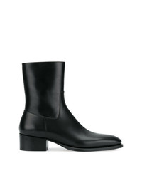 Мужские черные кожаные ботинки челси от DSQUARED2
