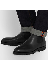 Мужские черные кожаные ботинки челси от Hugo Boss