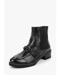 Женские черные кожаные ботинки челси от El'Rosso