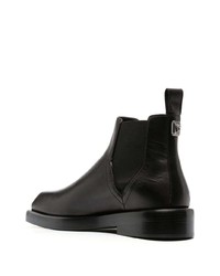 Мужские черные кожаные ботинки челси от Versace