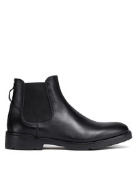 Мужские черные кожаные ботинки челси от Ermenegildo Zegna