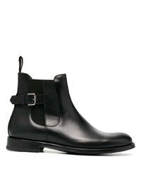 Мужские черные кожаные ботинки челси от Etro