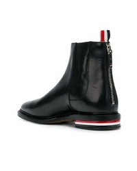 Женские черные кожаные ботинки челси от Thom Browne