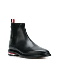 Женские черные кожаные ботинки челси от Thom Browne