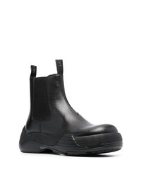 Мужские черные кожаные ботинки челси от Lanvin