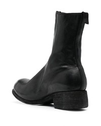 Мужские черные кожаные ботинки челси от Guidi