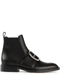 Женские черные кожаные ботинки челси от Givenchy