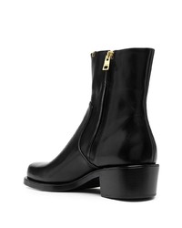 Мужские черные кожаные ботинки челси от Rochas