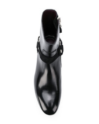 Мужские черные кожаные ботинки челси от Lidfort