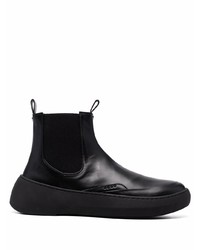 Мужские черные кожаные ботинки челси от Hevo