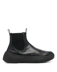 Мужские черные кожаные ботинки челси от Hevo