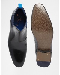 Мужские черные кожаные ботинки челси от Ted Baker