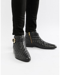 Мужские черные кожаные ботинки челси от House of Hounds