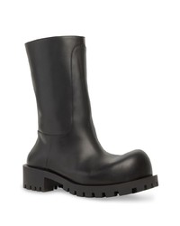 Мужские черные кожаные ботинки челси от Balenciaga