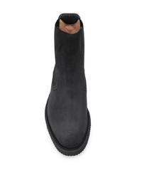 Мужские черные кожаные ботинки челси от Salvatore Ferragamo