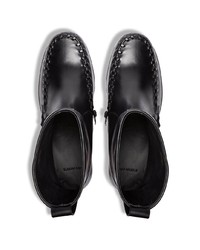 Мужские черные кожаные ботинки челси от Stefan Cooke