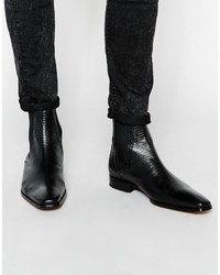 Мужские черные кожаные ботинки челси от Jeffery West