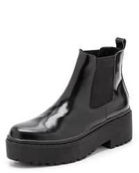 Женские черные кожаные ботинки челси от Jeffrey Campbell
