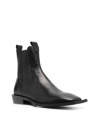 Мужские черные кожаные ботинки челси от Just Cavalli