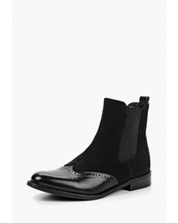 Женские черные кожаные ботинки челси от Kazar
