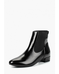 Женские черные кожаные ботинки челси от Kazar