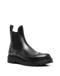 Мужские черные кожаные ботинки челси от Versace