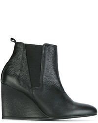 Женские черные кожаные ботинки челси от Lanvin
