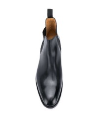 Мужские черные кожаные ботинки челси от John Lobb