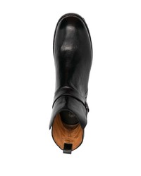 Мужские черные кожаные ботинки челси от Silvano Sassetti