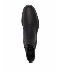 Мужские черные кожаные ботинки челси от Hogan