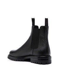 Мужские черные кожаные ботинки челси от Common Projects